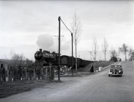 Tren de mercancías con máquina de vapor de la serie 4000 de Norte (serie Norte 4001 a 4045) (seri...