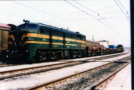 Locomotora diésel - eléctrica 316 - 003 - 3 de la serie 316 - 001 a 017 de RENFE, ex 1603, fabric...