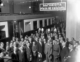 Inauguración de la ampliación del Ferrocarril Metropolitano de Barcelona, S.A. (Transversal) desd...