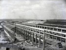 Talleres de Material Fijo de la estación de Valladolid - Campo Grande de la línea de Madrid a Irún