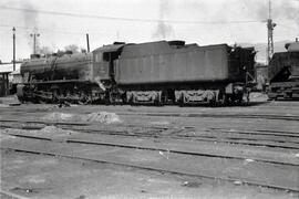 Locomotora de vapor 241 en la estación de Sevilla - San Bernardo