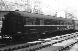 Coche restaurante 4110 D de la Compañía Wagons Lits, formando parte de una composición de viajero...