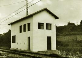 Arenero en el depósito de Cajo en la línea de Venta de Baños a Santander