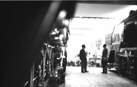 Centenario del Ferrocarril en España 1848-1948, cuya exposición se emplazó en el tinglado nº 2 de...