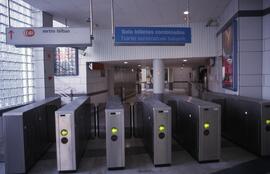 Canceladoras o validadoras de billetes del metro de Bilbao