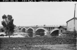 Sustitución de puentes metálicos. Línea Madrid-Badajoz. Km. 505,722. Puente Gévora (grande).