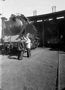 Locomotora de vapor RENFE de la serie 151 - 3101 a 3122 de RENFE (ex RENFE serie 5001 a 5020) en ...