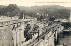 Puentes de La Barca sobre el río Lérez en Pontevedra