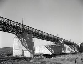 Sustitución del antiguo puente metálico de 11 tramos y 570,80 m sobre el río Guadiana, con vigas ...