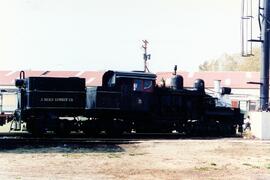 Vista general de la locomotora de vapor de la Compañía J. Neils Lumber Co. nº 5, en las instalaci...