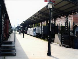 Vistas exteriores del Museo del Ferrocarril de Madrid. Ampliación de exteriores