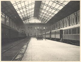 Interior de la estación de Príncipe Pío en Madrid