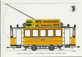 
Tranvía "Trescientos vía estrecha". Serie 302/365. Año 1903-1904
