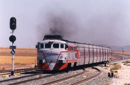 Tren Talgo III Vírgen de la Soledad Almería-Madrid Chamartín a su paso por Lacalahorra-Ferreiras