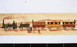 Reproducción, con motivo de la celebración del Centenario del Ferrocarril en España 1848 - 1948, ...
