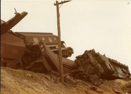 Choque frontal entre dos trenes ocurrido a la entrada de Fiñana (Almería)