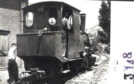 Locomotora de vapor nº 11 del ferrocarril de Guardiola a Castellar d'en Hug, fabricada por Orenst...