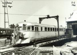 Automotor térmico diésel Fiat "Littorina" 9215 a 9220, ex Norte WMD 301 a 306, detenido...