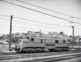 Locomotora eléctrica de la serie 7701 a 7775 de RENFE, posteriormente renumerada dentro de la ser...
