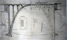 Planos de puentes y viaductos en la línea de León a Gijón