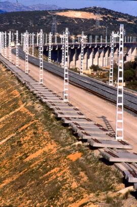 Obras de electrificación en el Corredor Mediterráneo