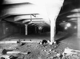 Obras en la estación de Plaza de Cataluña, Barcelona