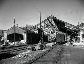 Estación de Pamplona y depósito de material y tracción, de la de la línea de Zaragoza a Alsasua