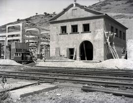 Subestación de Calancha en construcción. Línea de Manzanares a Cordoba