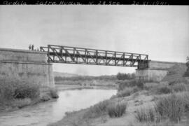 Puente sobre el río Ardila en el km 28,500 de la línea de Zafra a Huelva