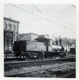 Locomotora de vapor de la serie 030 - 2165 de RENFE (Ex Compañia del Ferrocarril del Norte 301 a ...