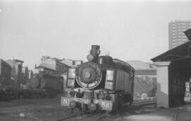 Locomotora de vapor nº 34 de rodaje 030 T, fabricada por Vulcan en 1917, del Ferrocarril de Langr...