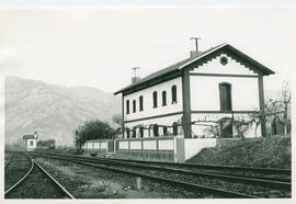 Estación de García de la línea de Madrid a Barcelona