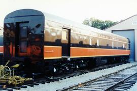 Coche de viajeros, perteneciente al Illinois central, expuesto en el Monticello Railway Museum, I...