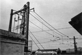 Salida de los feeders de la caseta de seccionamiento de la estación de Vic de la línea de Barcelo...