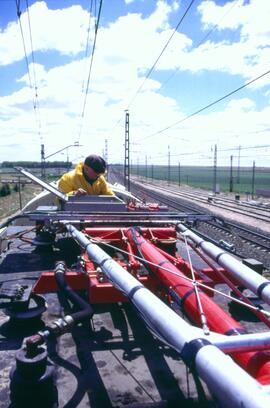 Ensayos climáticos con el coche laboratorio de Renfe