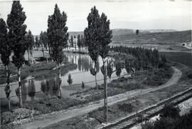 Paisaje ferroviario en la línea de Santander