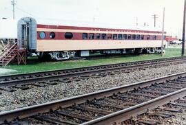 Vista de un coche de viajeros, del Milwaukee Road, concretamente el "City of Savanna".