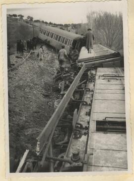 Descarrilamiento del tren especial de congresistas de la UIC, procedente de Irún, en el km 66,100...