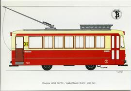 
Tranvía "Maquitrans 2 ejes". Serie 701/712. Año 1943

