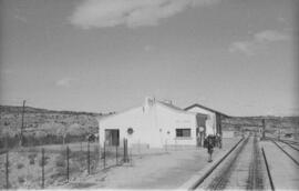 Estación de Torre del Compte de la línea de Puebla de Híjar a Tortosa, también conocida como Val ...
