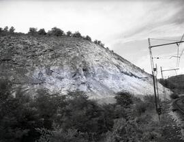 Cantera de Osebe (La Coruña), de la línea Pontevedra a Santiago