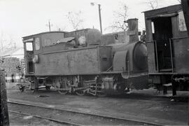 Locomotora de vapor nº 16 de rodaje 030 T del Ferrocarril del Tajuña, fabricada por Haine St. Pie...