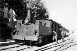 Locomotora de vapor 030 T nº 27, fabricada por la Société Franco Belge en 1924 con nº de fábrica ...