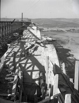 Sustitución del antiguo puente metálico de 11 tramos y 570,80 m sobre el río Guadiana, con vigas ...