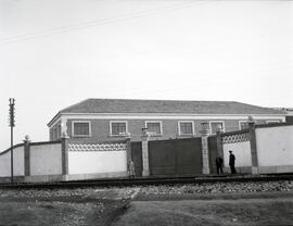 Talleres de Material Fijo de la estación de Valladolid - Campo Grande de la línea de Madrid a Irún