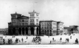 Estación Central de Berlín en 1855.