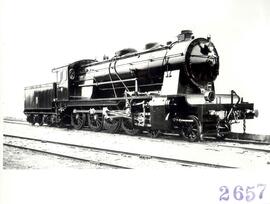 Locomotora de vapor tipo 240 nº 1401 de la Compañía MZA (serie MZA 1401 a 1450) (serie RENFE 240 ...