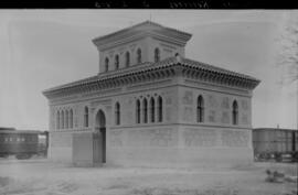 Construcción de la estación de Toledo en la línea Castillejo-Toledo