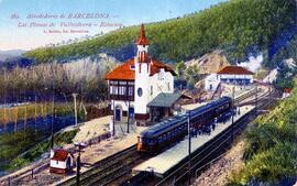 Estación de Las Planas de Vallvidrera, en los alrededores de Barcelona