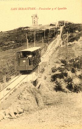 Vista del Funicular del Monte Igueldo de San Sebastián
